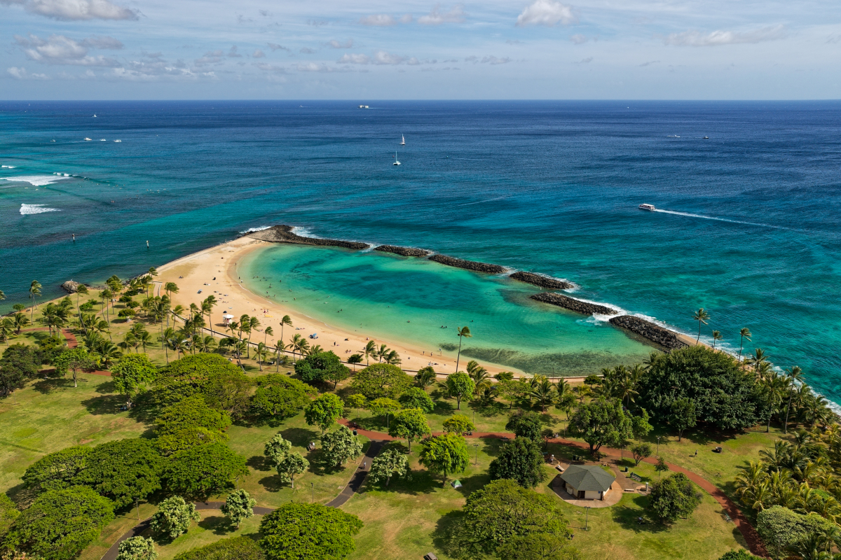 Beach Oahu Hawaii Ala Moana Park
